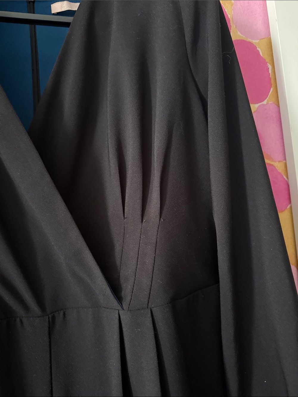 ❤️NEW HUTCh Black V-Neck Long Sleeve Wide-Leg Jumpsuit - Picture 6 of 6